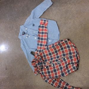 Vineyard Vines Whale Shirt & Chaps Button Down - 24m 2T